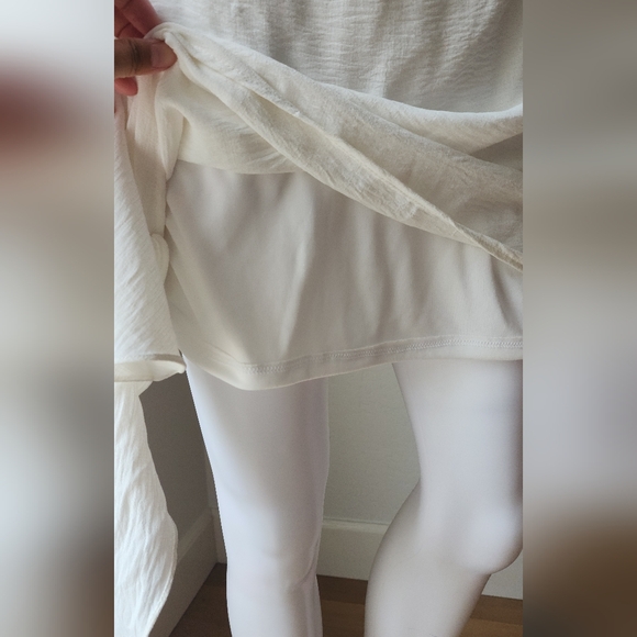 NWT White Short Dress with Waist Wrap - Medium! - Picture 11 of 11